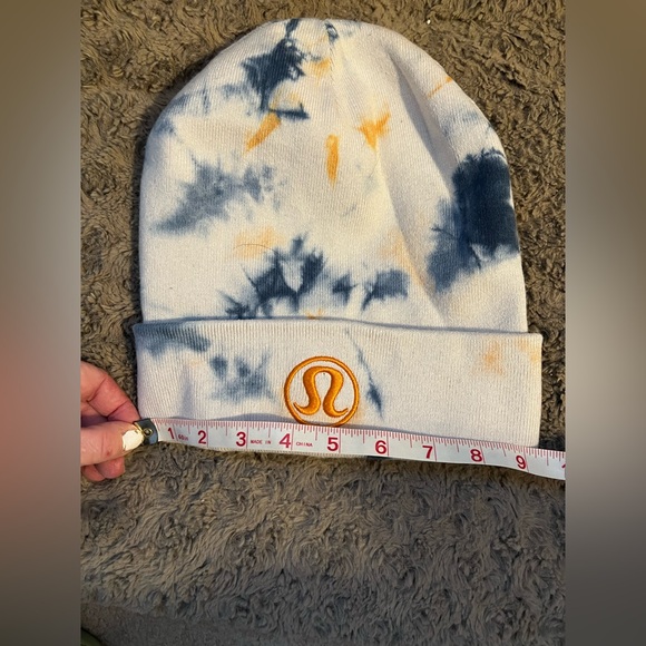 Lululemon Blue and Orange Knit Beanie - Picture 5 of 8